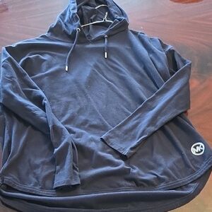 3 For $40 Michael Kors Dark Navy Hooded Pullover with MK Emblem